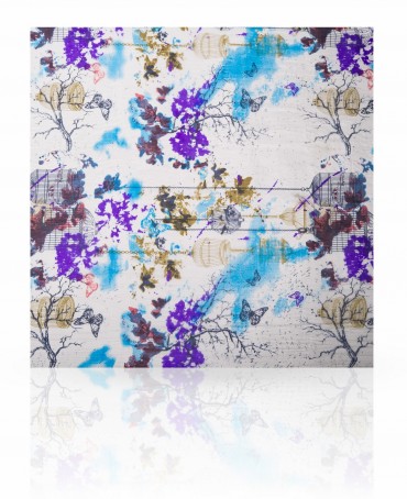 Палантин Женский S-MYSTIC.CAGE/WHITE.PURP